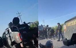 captan enfrentamiento con policías